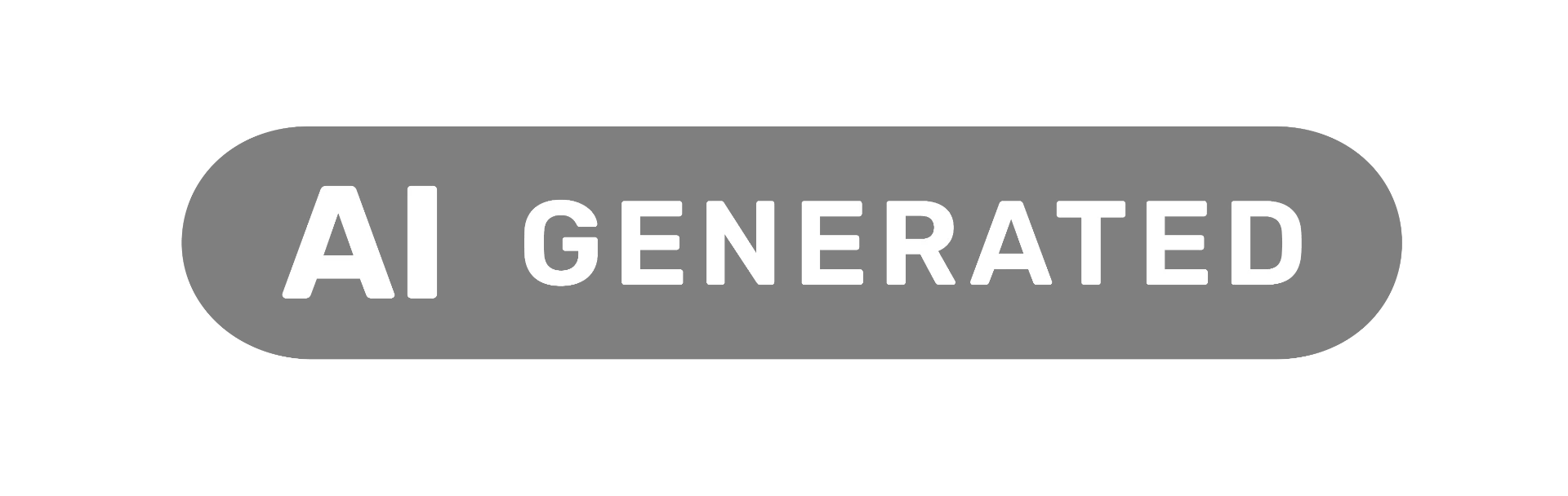 AI generated content label